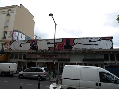 photo graffiti Paris 20eme arrondissement